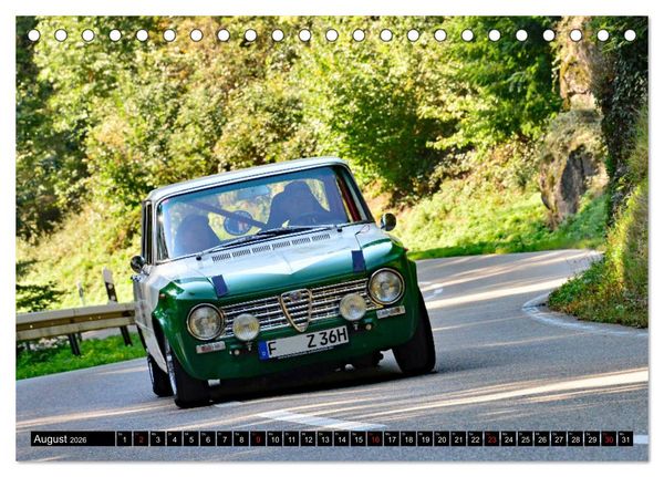Produktbild: Italienische Oldtimer am Berg (Tischkalender 2026 DIN A5 quer), CALVENDO Monatskalender