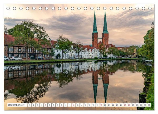 Produktbild: Schleswig-Holstein - Hansestadt L&uuml;beck (Tischkalender 2027 DIN A5 quer), CALVENDO Monatskalender