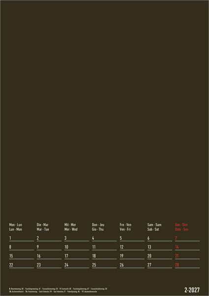Produktbild: Kreativkalender A4 - 2 in 1 2027