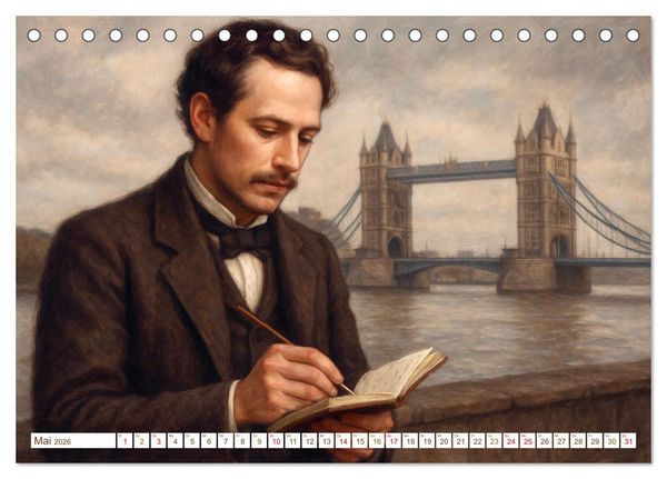 Produktbild: Theodor Fontane (Tischkalender 2026 DIN A5 quer), CALVENDO Monatskalender