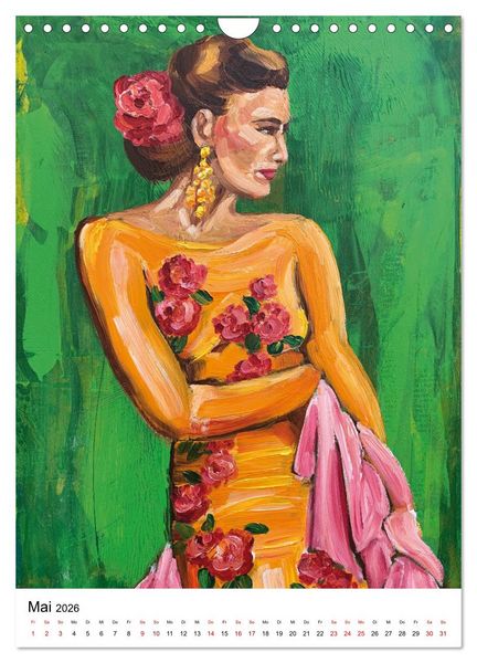 Produktbild: FLAMENCAS (Wandkalender 2026 DIN A4 hoch), CALVENDO Monatskalender