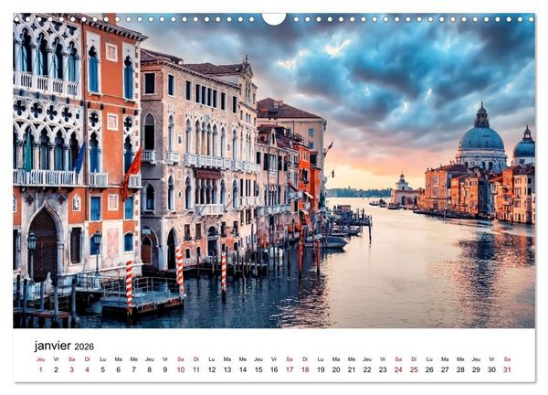 Produktbild: Les merveilles de Venise (Calendrier mural 2026 DIN A3 vertical), CALVENDO calendrier mensuel