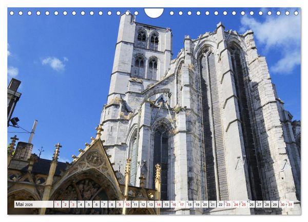 Produktbild: Malerisches Belgien - Stippvisiten in Verviers, Huy, Namur (Wandkalender 2026 DIN A4 quer), CALVENDO Monatskalender