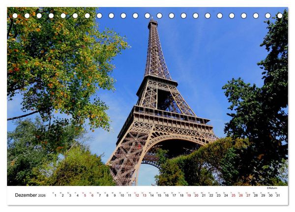 Produktbild: Paris - zwischen gestern und morgen (Tischkalender 2026 DIN A5 quer), CALVENDO Monatskalender