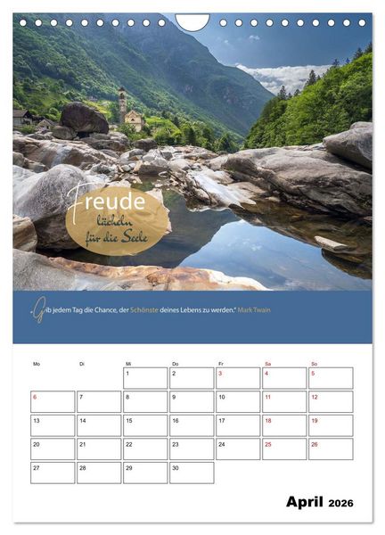 Produktbild: Zitate Wegbegleiter, mit Spr&uuml;chen durch das Jahr by VogtArt (Wandkalender 2026 DIN A4 hoch), CALVENDO Monatskalender
