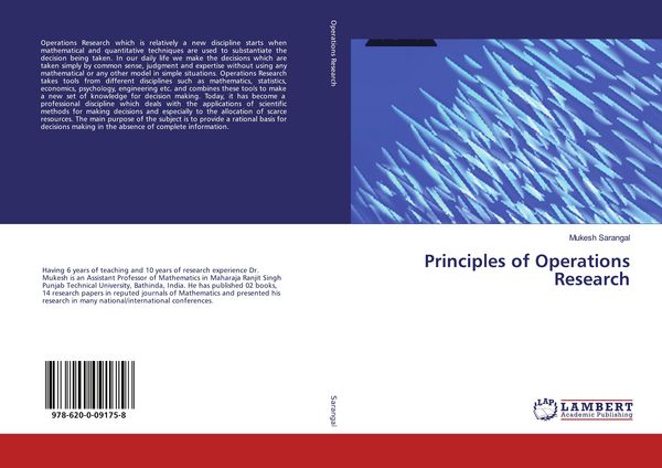 Produktbild: Principles of Operations Research