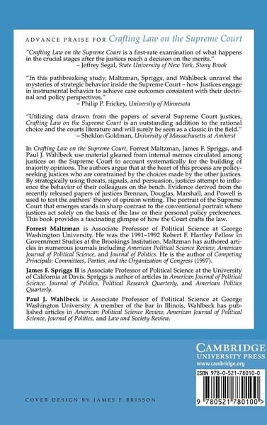 Produktbild: Crafting Law on the Supreme Court