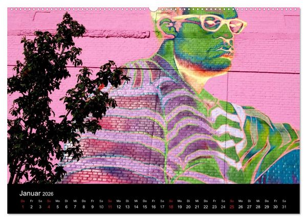 Produktbild: Grafitti 2026 (Wandkalender 2026 DIN A2 quer), CALVENDO Monatskalender