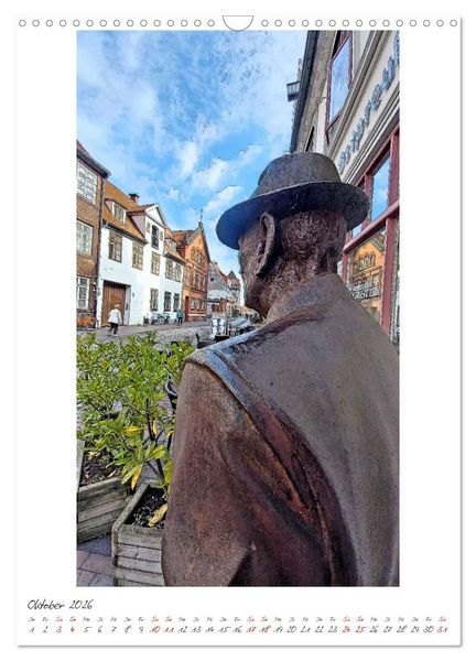 Produktbild: Idyllisches L&uuml;neburg. Historische Fassaden und Giebel der Salz- und Hansestadt (Wandkalender 2026 DIN A3 hoch), CALVENDO Monatskalender