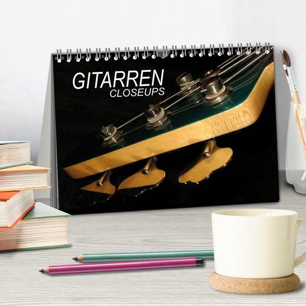 Produktbild: GITARREN Closeups (Tischkalender 2026 DIN A5 quer), CALVENDO Monatskalender