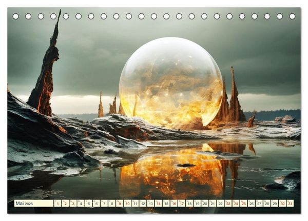 Produktbild: Sph&auml;renwelten (Tischkalender 2026 DIN A5 quer), CALVENDO Monatskalender