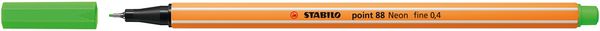 Produktbild: STABILO Fineliner -   point 88 - Einzelstift - Neonfarbe, leuchtfarbengr&uuml;n