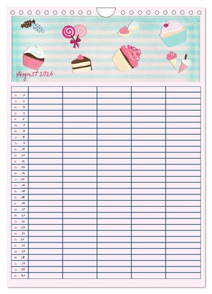 Produktbild: Unser buntes Familienleben (Wandkalender 2026 DIN A4 hoch), CALVENDO Monatskalender