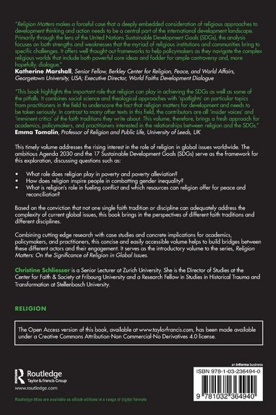 Produktbild: On the Significance of Religion for the SDGs