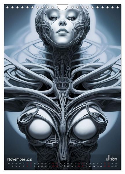 Produktbild: Biomechanic Portrait - Sch&ouml;nheit zwischen Mensch und Maschine (Wandkalender 2027 DIN A4 hoch), CALVENDO Monatskalender
