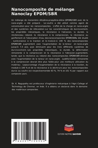 Produktbild: Nanocomposite de m&eacute;lange Nanoclay EPDM/SBR