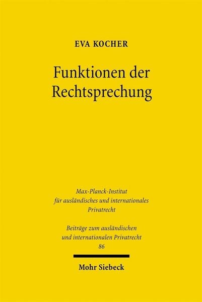 Produktbild: Funktionen der Rechtsprechung