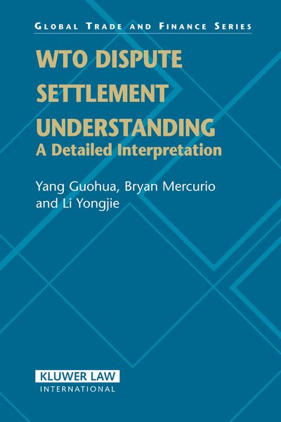 Produktbild: WTO Dispute Settlement Understanding
