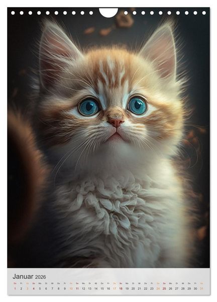 Produktbild: S&uuml;&szlig;e Katzenkinder (Wandkalender 2026 DIN A4 hoch), CALVENDO Monatskalender