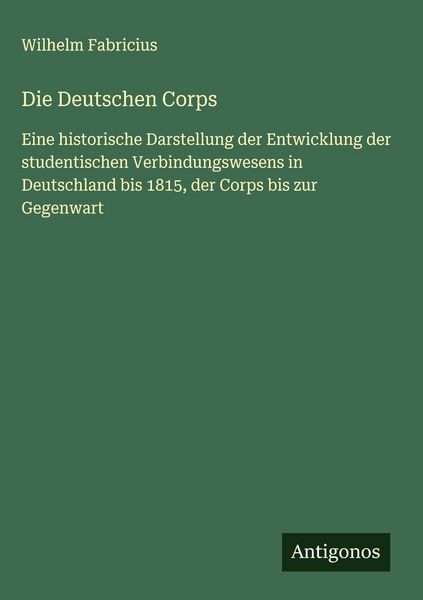 Produktbild: Die Deutschen Corps