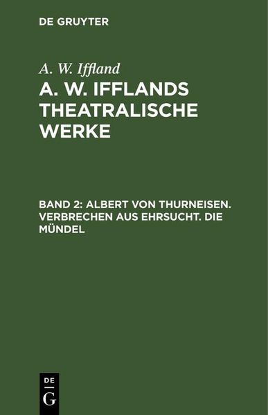 Produktbild: Albert von Thurneisen. Verbrechen aus Ehrsucht. Die M&uuml;ndel