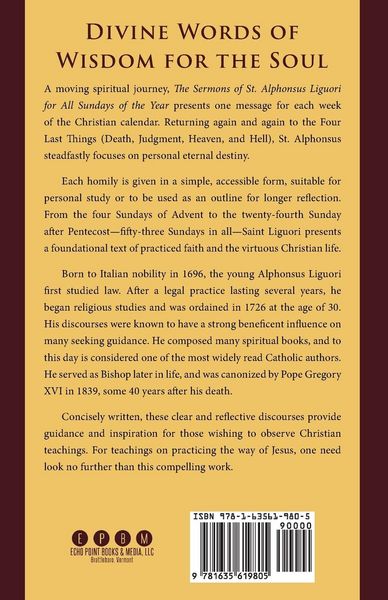 Produktbild: The Sermons of St. Alphonsus Liguori for All the Sundays of the Year