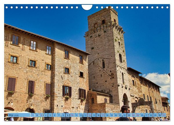Produktbild: Impressionen aus San Gimignano (Wandkalender 2026 DIN A4 quer), CALVENDO Monatskalender