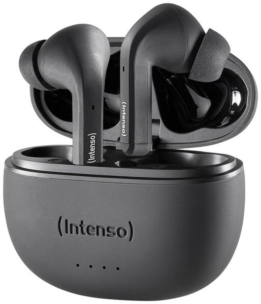 Produktbild: Intenso T300A In Ear Headset Bluetooth® Stereo Schwarz Noise Cancelling Batterieladeanzeige, Headset, Ladecase, Touch-Steuerung