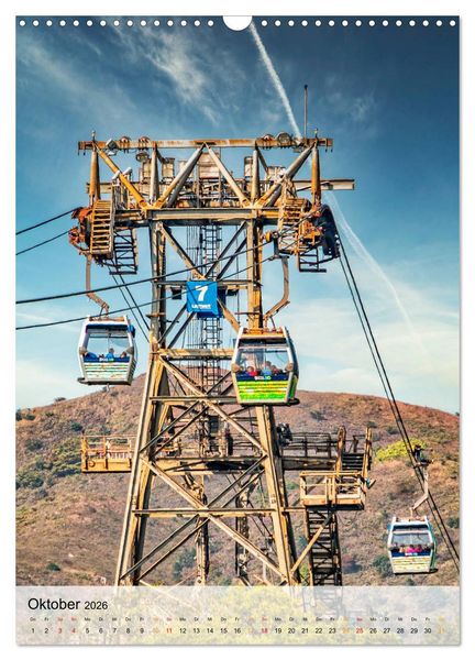 Produktbild: Nervenkitzel Seilbahn (Wandkalender 2026 DIN A3 hoch), CALVENDO Monatskalender