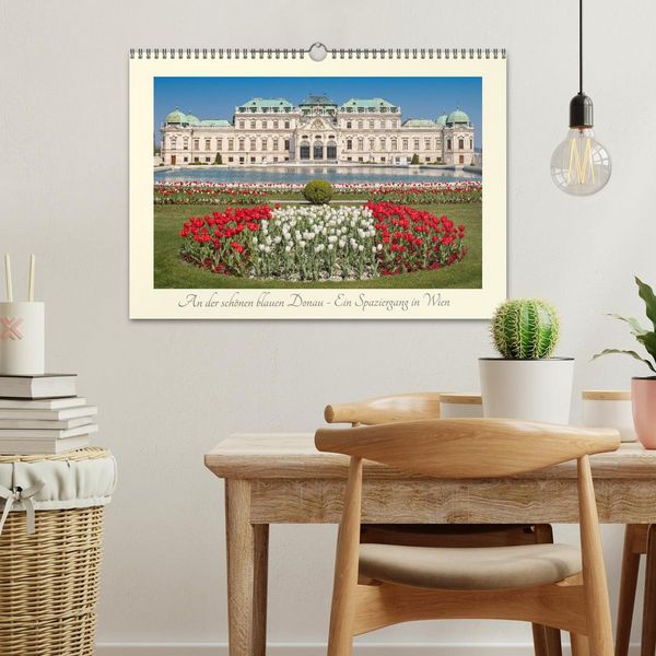 Produktbild: An der sch&ouml;nen blauen Donau - Ein Spaziergang in Wien (Wandkalender 2026 DIN A3 quer), CALVENDO Monatskalender