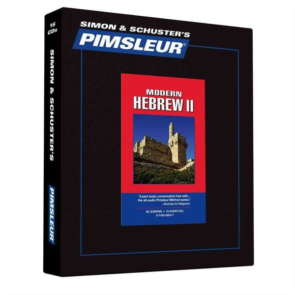 Produktbild: Pimsleur Hebrew Level 2 CD: Learn to Speak and Understand Hebrew with Pimsleur Language Programs