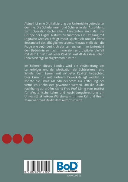 Virtuelle Realität, die Zukunft des Lernens