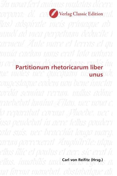 Produktbild: Partitionum rhetoricarum liber unus