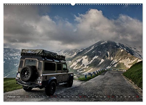 Produktbild: Mit dem 4x4 durch Europa (Wandkalender 2026 DIN A2 quer), CALVENDO Monatskalender