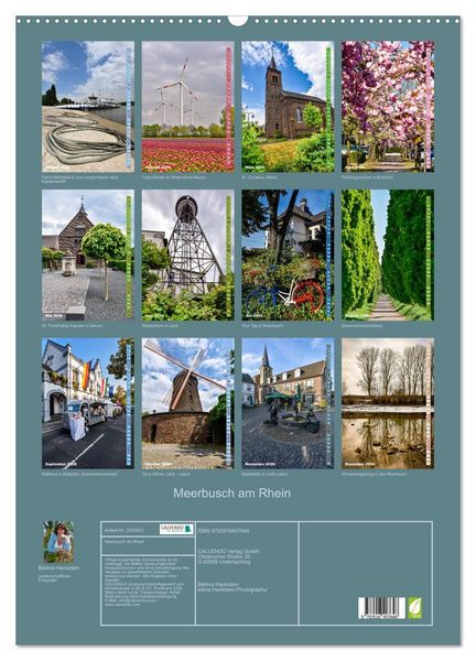 Produktbild: Meerbusch am Rhein (Wandkalender 2026 DIN A2 hoch), CALVENDO Monatskalender