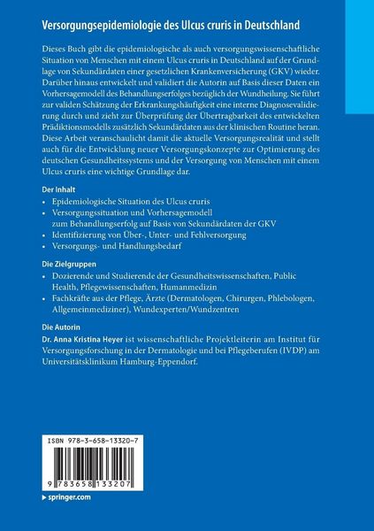 Produktbild: Versorgungsepidemiologie des Ulcus cruris in Deutschland