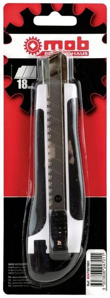 MOB 6247001001 Cuttermesser 'BASIC' MIT 2K-Griff - 18mm 1St.