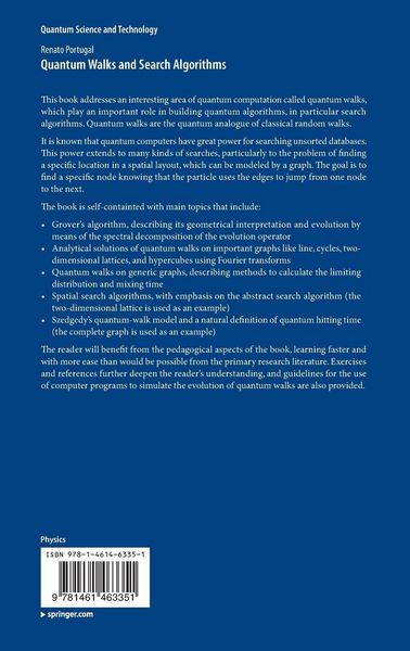 Produktbild: Quantum Walks and Search Algorithms