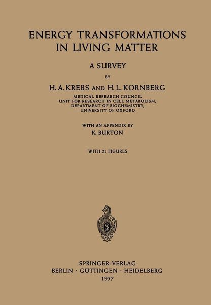 Produktbild: Energy Transformations in Living Matter