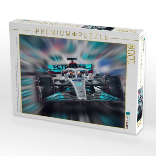 Produktbild: CALVENDO Puzzle Der Brite George Russell gilt als eines der gr&ouml;&szlig;ten Talente der Formel 1 und startet f&uuml;r AMG-Mercedes. | 1000 Teile Lege-Gr&ouml;&szlig;e 64x48cm
