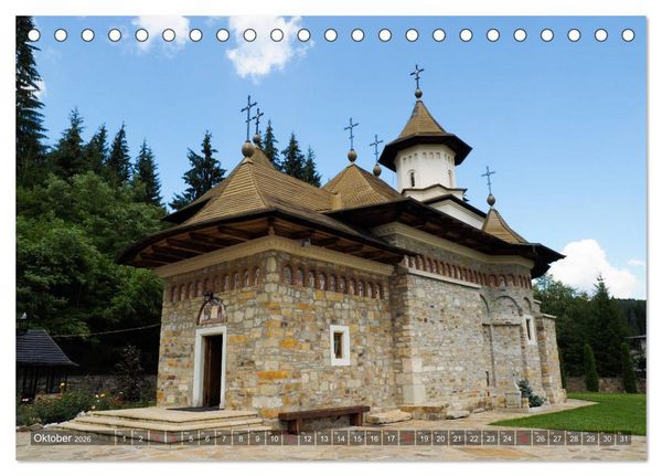 Produktbild: Kl&ouml;ster in der Bucovina (Tischkalender 2026 DIN A5 quer), CALVENDO Monatskalender
