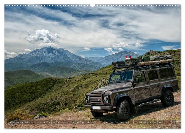 Produktbild: Mit dem 4x4 durch Europa (Wandkalender 2026 DIN A2 quer), CALVENDO Monatskalender