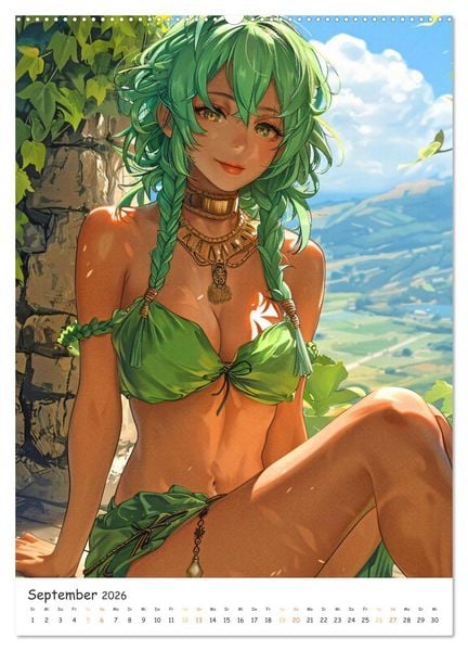 Produktbild: Anime Cuties - Charmante Heldinnen (Wandkalender 2026 DIN A2 hoch), CALVENDO Monatskalender