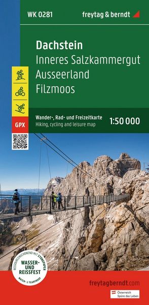 Produktbild: freytag & berndt Wanderkarte WK 0281 Dachstein, Inneres Salzkammergut - Ausseerland - Filzmoos 1:50.000