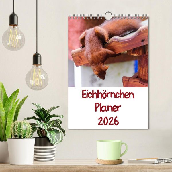Produktbild: Eichh&ouml;rnchen Planer 2026 (Wandkalender 2026 DIN A4 hoch), CALVENDO Monatskalender