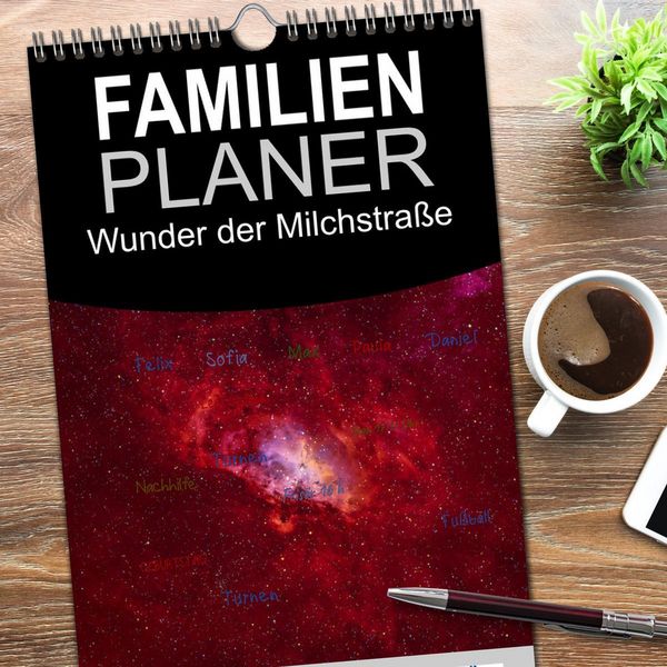 Produktbild: Familienplaner 2026 - Wunder der Milchstra&szlig;e mit 5 Spalten (Wandkalender, 21 x 45 cm) CALVENDO