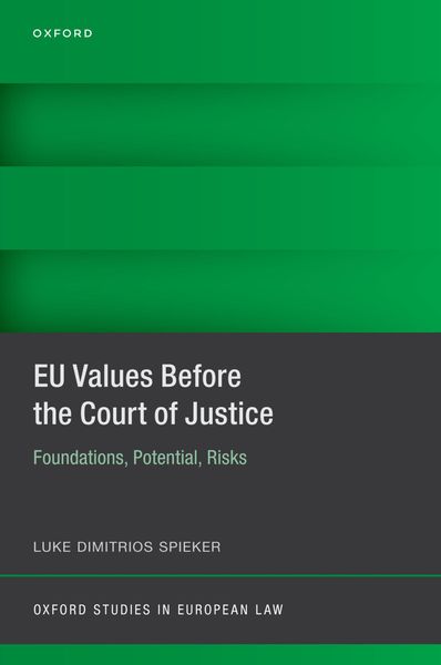 Produktbild: EU Values Before the Court of Justice