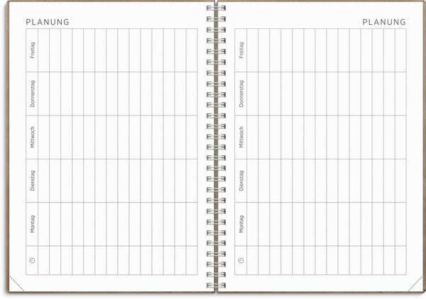 Produktbild: Kalender 26/27 Senator A5 Twist Braun