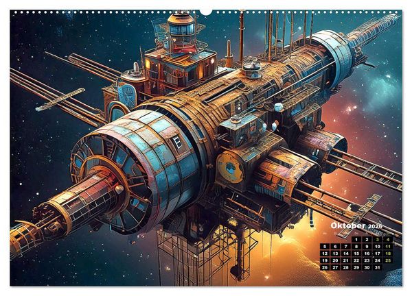 Produktbild: Lost Places im Orbit (hochwertiger Premium Wandkalender 2026 DIN A2 quer), Kunstdruck in Hochglanz