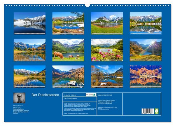 Produktbild: Der Duisitzkarsee (Wandkalender 2026 DIN A2 quer), CALVENDO Monatskalender